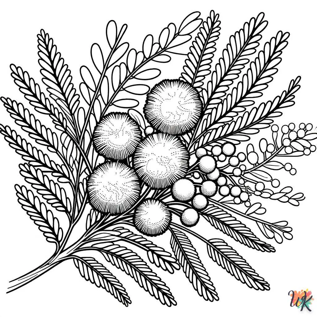 Mimosa 5 Disegni da Colorare Mimosa 3